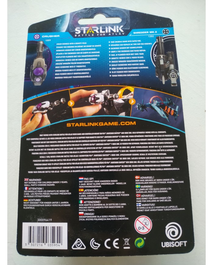 Starlink Battle For Weapons Pack Crusher Shredder MK 2 Ubisoft