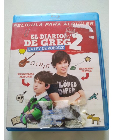 El Diario de Greg 2 La Ley de Rodrick - Blu-Ray Español Ingles El Diario de Greg 2 La Ley de Rodrick - Blu-Ray Español Ingles