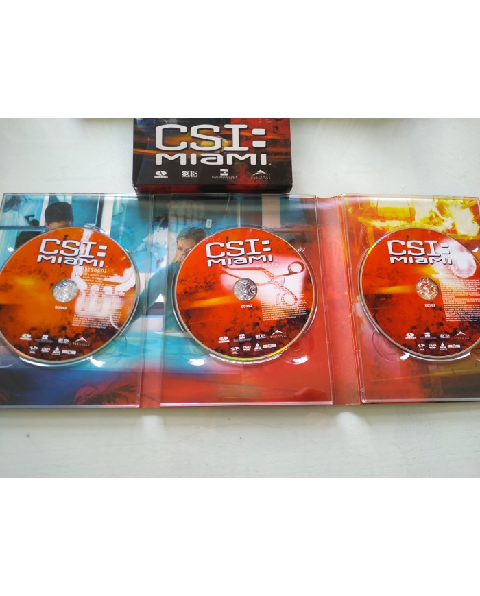 CSI Miami Tercera Temporada 3 3.13-3.24 2007 - 3 x DVD Español Ingles