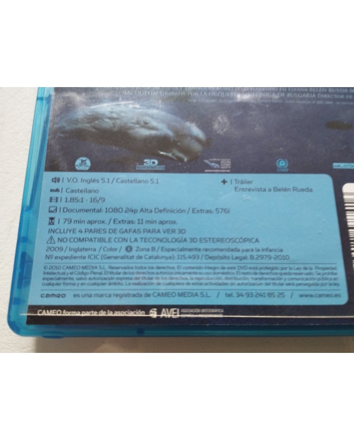 Ocean World 3D Belen Rueda Jean Michel Cousteau - Blu-Ray Español Ingles