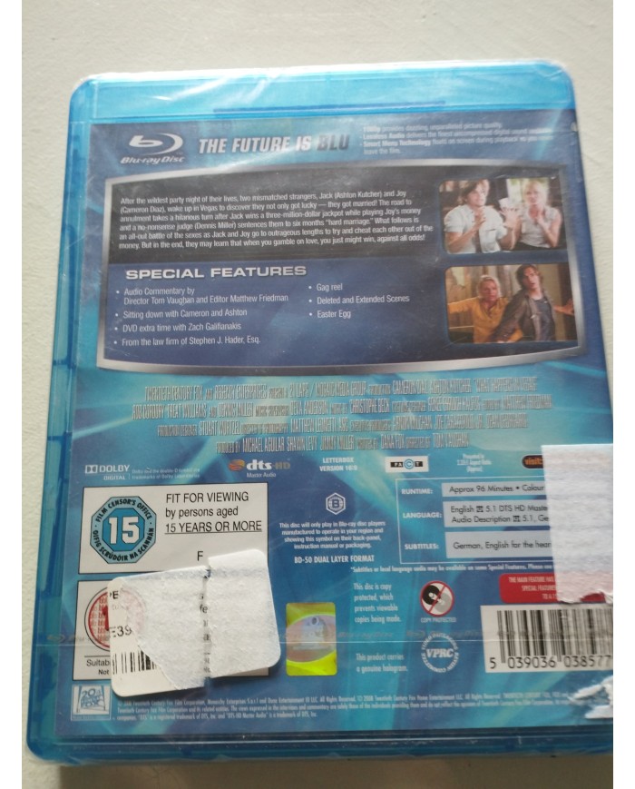 What Happens In Vegas Cameron Diaz Kutcher - Blu-Ray Ingles Region B Nuevo