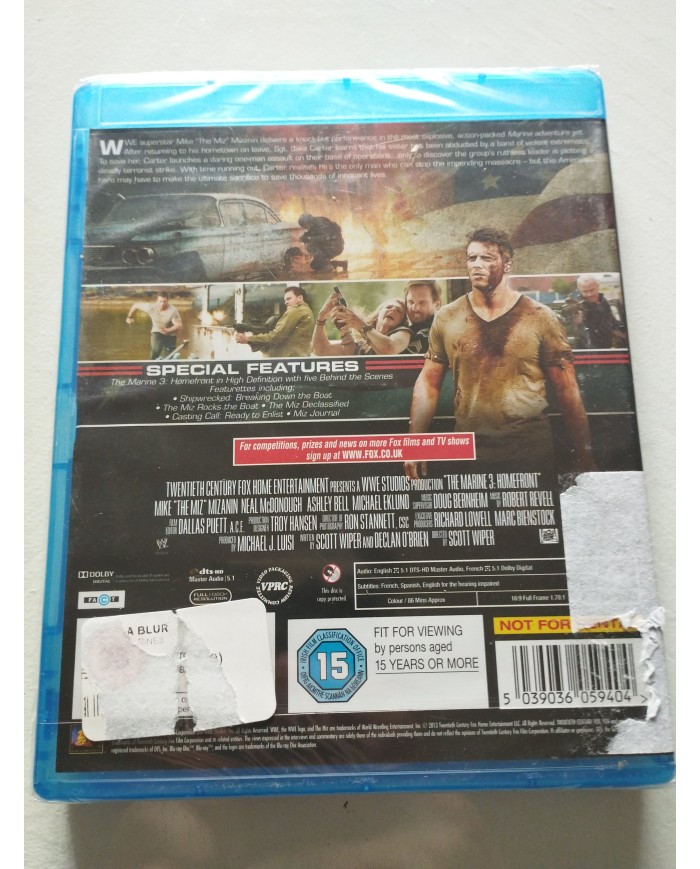 The Marine 3 Homefront Mike Mizanin Blu-Ray + Extras Ingles Español Nueva Am