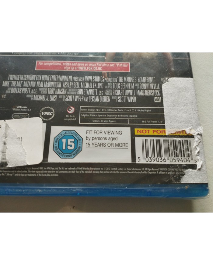 The Marine 3 Homefront Mike Mizanin Blu-Ray + Extras Ingles Español Nueva Am