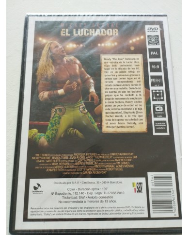 El Luchador Mickey Rourke - DVD Region 2 Español Ingles Nueva El Luchador Mickey Rourke - DVD Region 2 Español Ingles Nueva