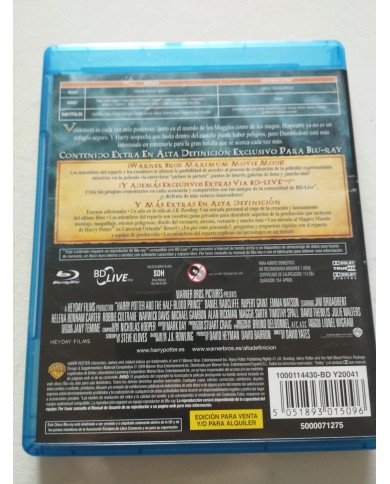 Harry Potter y el Misterio del Principe - 2 x Blu-Ray Español Ingles ESP Am Harry Potter y el Misterio del Principe - 2 x Blu-Ray Español Ingles ESP Am