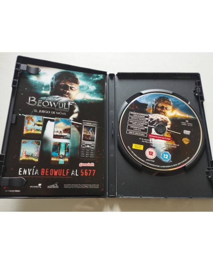 Beowulf Robert Zemeckis Ray Winstone Hopkins Jolie - DVD Español Ingles Reg 2 Am