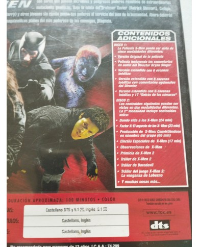 X-Men 1.5 Edicion Especial Hugh Jackman Berry - 2 x DVD Español Ingles Reg 2 Am X-Men 1.5 Edicion Especial Hugh Jackman Berry - 2 x DVD Español Ingles Reg 2 Am