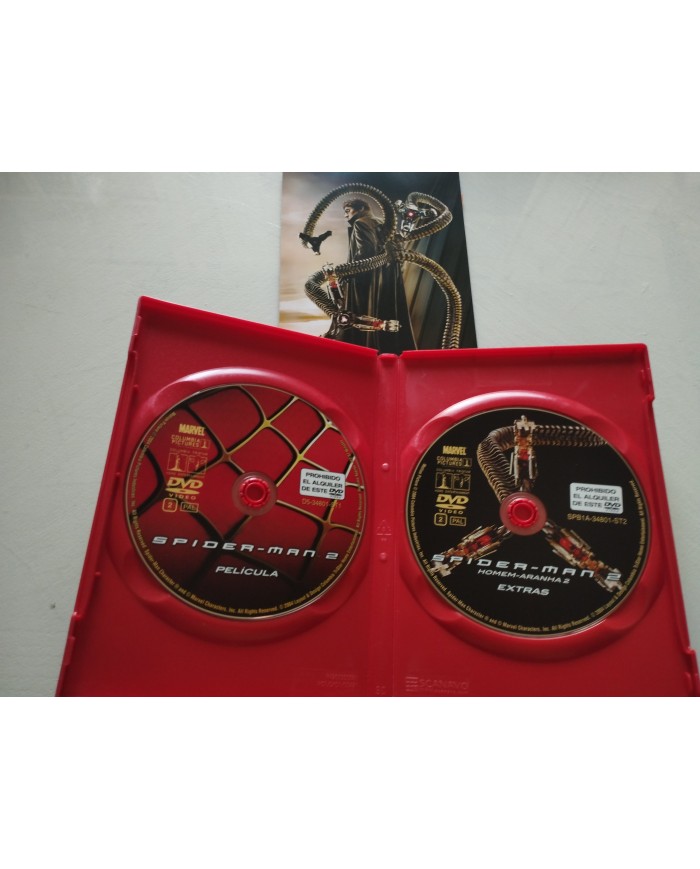 Spider-Man 2 Tobey Maguire Kirnsten Dunst - 2 x DVD Español Ingles Reg 2