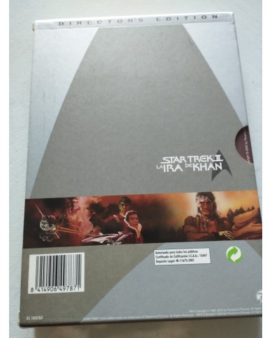 Star Trek II La Ira de Khan Montaje del Director - 2 x DVD Español Ingles Reg 2 Star Trek II La Ira de Khan Montaje del Director - 2 x DVD Español Ingles Reg 2
