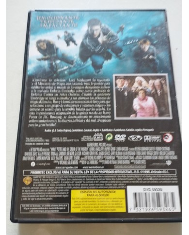 Harry Potter y la Orden del Fenix - DVD Español Ingles Region 2 Harry Potter y la Orden del Fenix - DVD Español Ingles Region 2