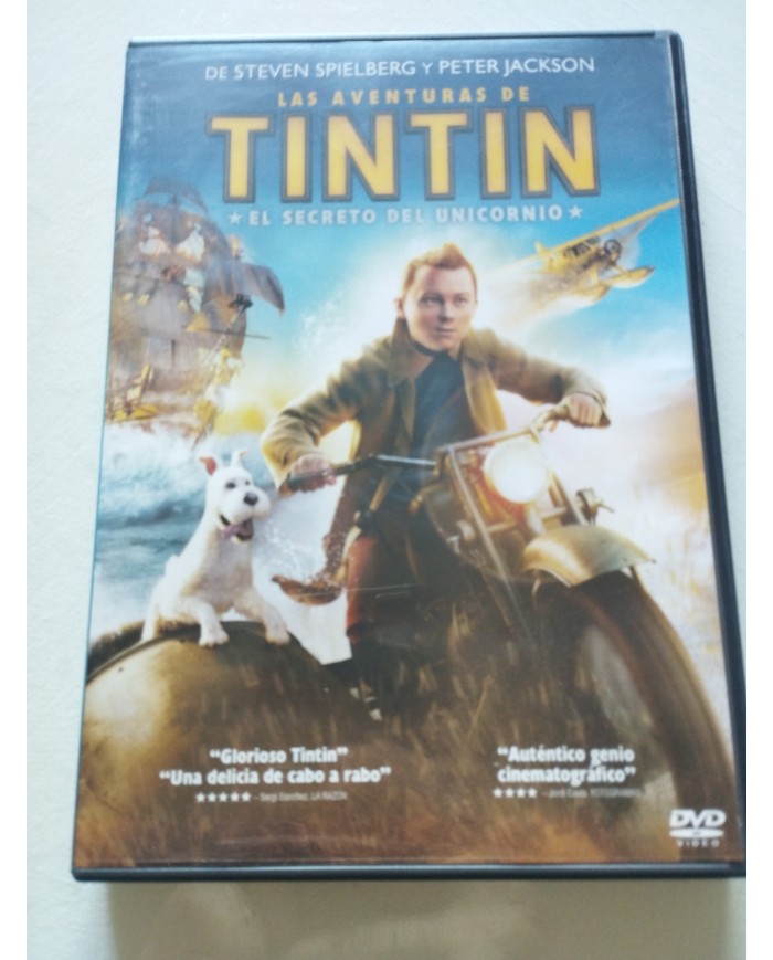 Tintin El Secreto del Unicornio Spielberg - DVD Español Ingles Region 2