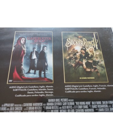 Caperucita Roja + Sucker Punch Gary Oldman - DVD Español Ingles Region 2