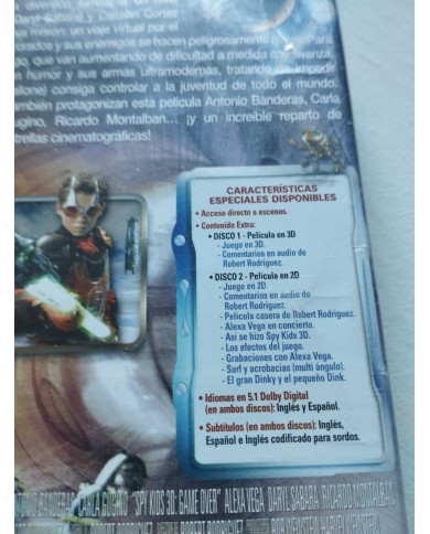 Spy Kids Game Over Antonio Banderas 2 x DVD + Extras Español Ingles Region 2 Am Spy Kids Game Over Antonio Banderas 2 x DVD + Extras Español Ingles Region 2 Am