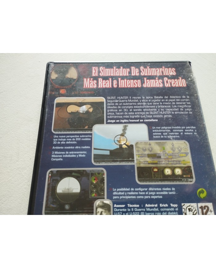 SILENT HUNTER II WWII U-BOAT COM AT SIMULATOR JUEGO PC CD-ROM EDIC ESPAÑA