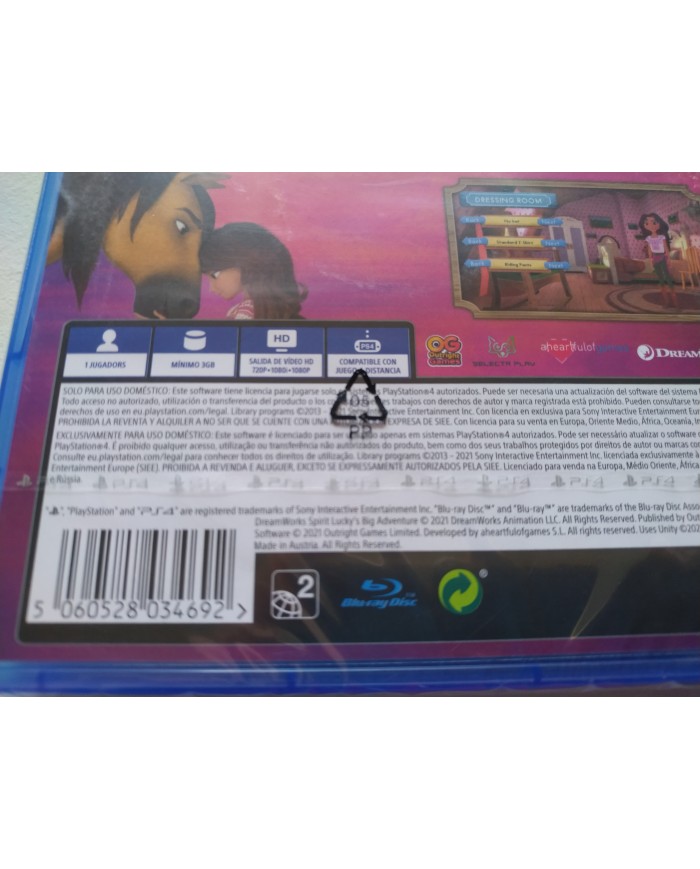 Spirit La Gran Aventura de Fortu DreamWorks - Juego PS4 Edic España PAL Nuevo 3T