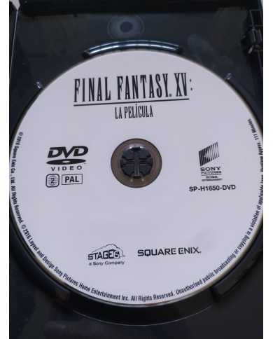 Final Fantasy XV La Película - DVD + Extras Español Ingles Region 2