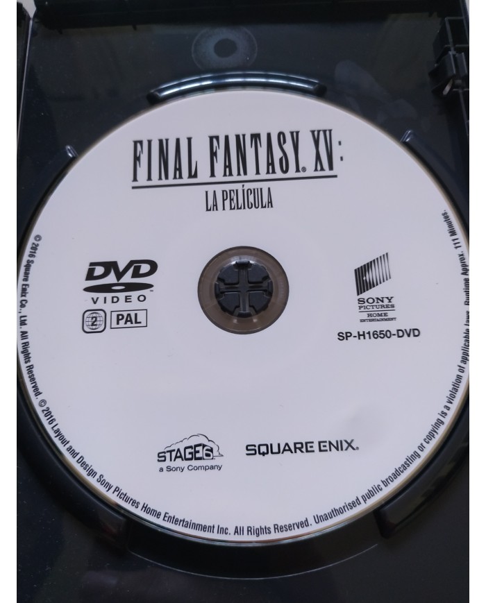 Final Fantasy XV La Película - DVD + Extras Español Ingles Region 2