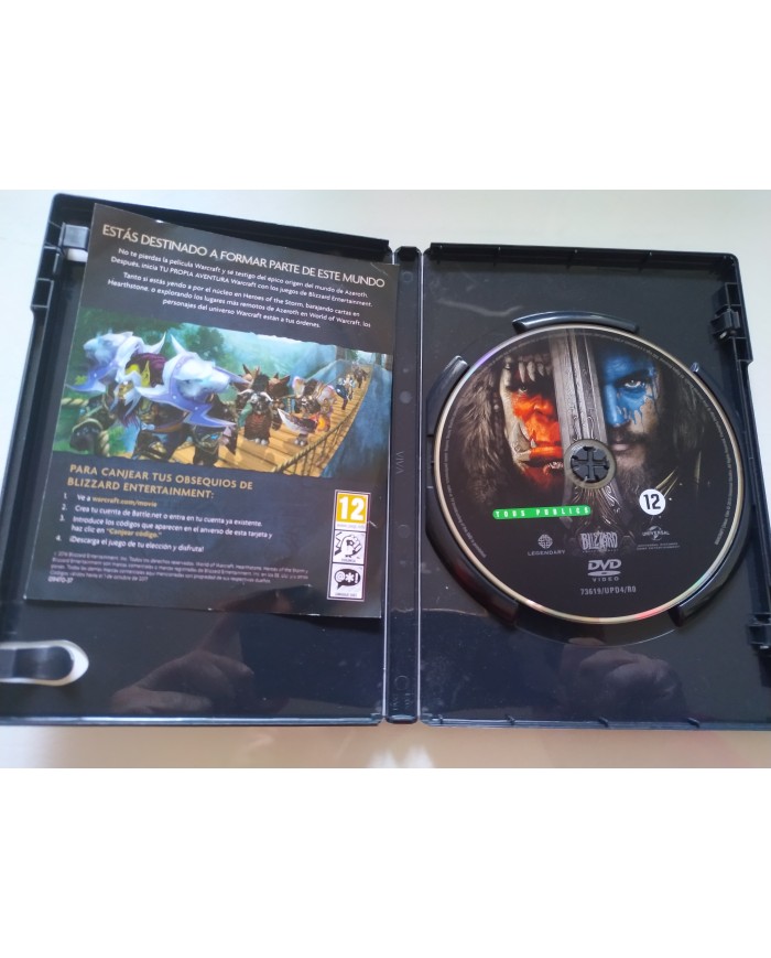Warcraft El Origen - DVD + Extras Español Ingles Region 2 Am