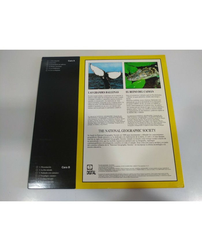 National Geographic Las grandes Ballenas Reino del Caiman - LASERDISC LD 2T National Geographic Las grandes Ballenas Reino del Caiman - LASERDISC LD 2T