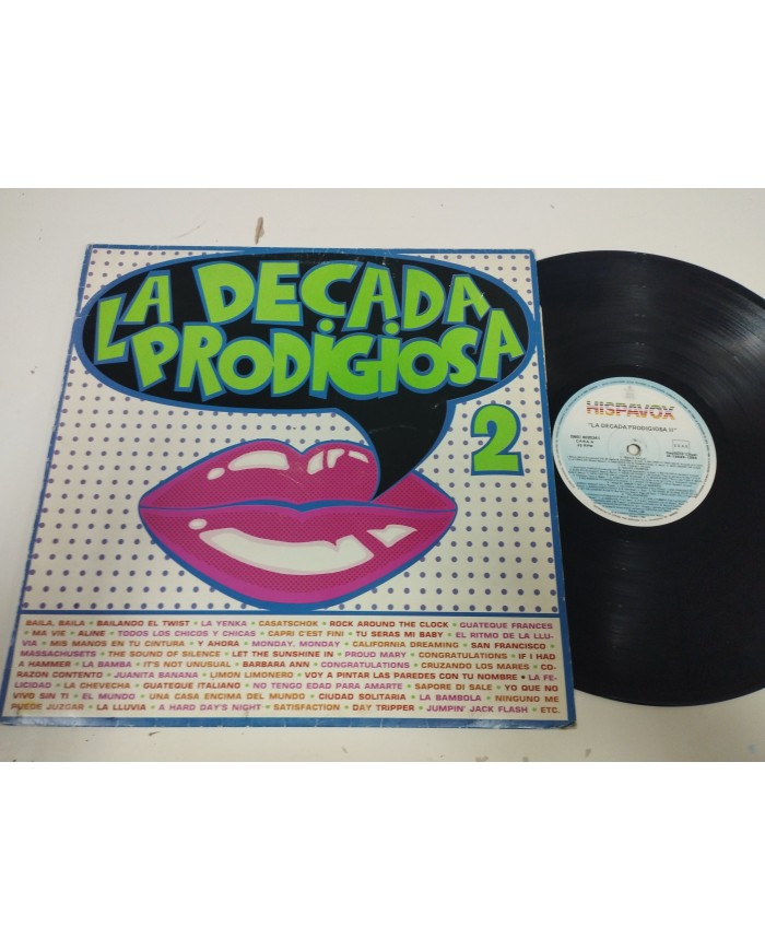 La Decada Prodigiosa II 1986 Hispavox Pop Español - LP 12" Vinilo - G+/G+