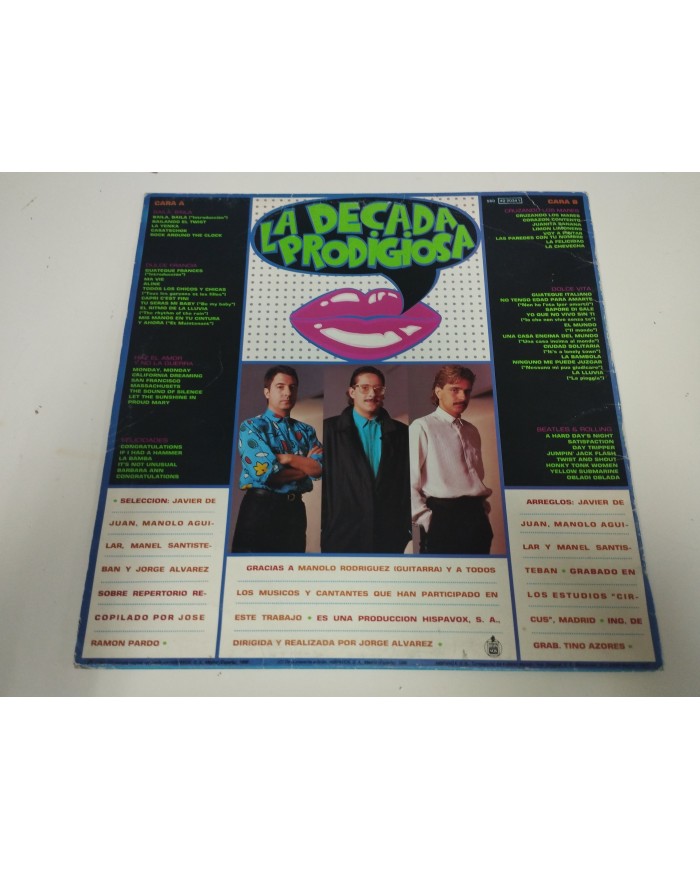La Decada Prodigiosa II 1986 Hispavox Pop Español - LP 12" Vinilo - G+/G+