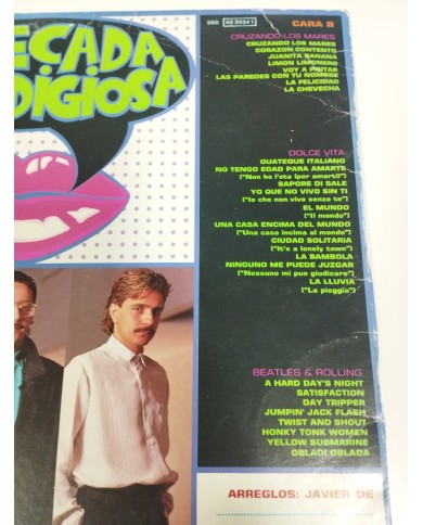 La Decada Prodigiosa II 1986 Hispavox Pop Español - LP 12" Vinilo - G+/G+