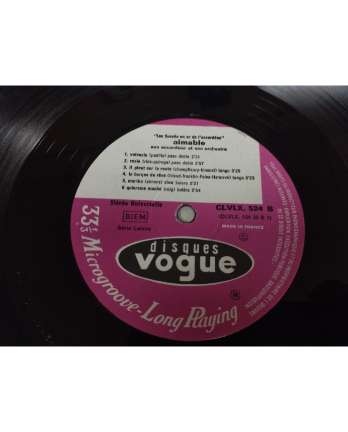 Aimable Les Succes En Or de Le Accordeon Vogue CLVLX524 2 X LP 12" Vinilo VG/VG