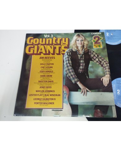 Country Giants Vol 3 Jim Reeves Dolly Parton Chet Atkins 2 X LP 12" Vinilo VG/VG