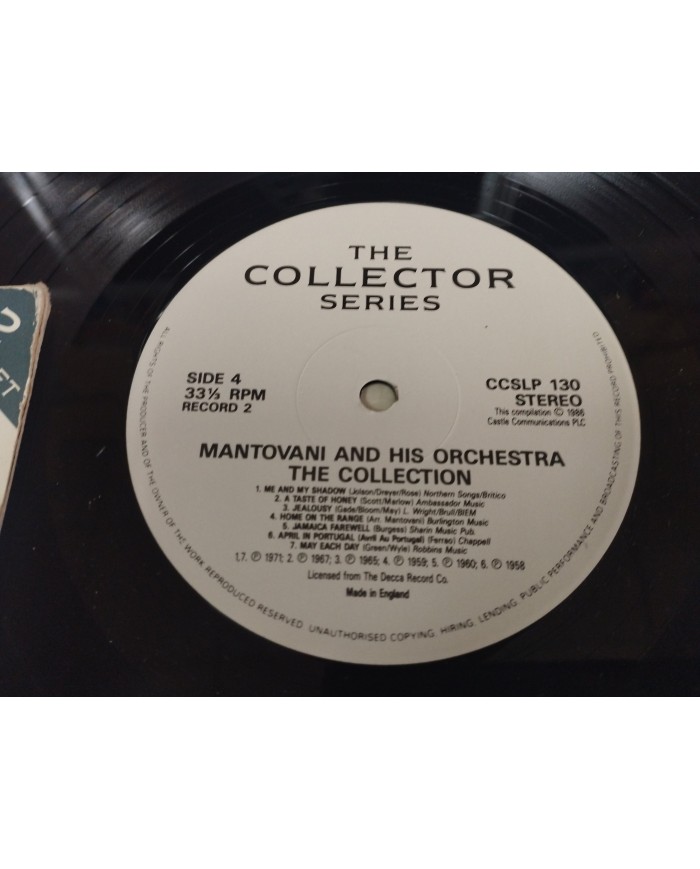 Mantovani And His Orchestra Collection 1986 UK Press 2 x LP Vinilo 12" VG/VG Am