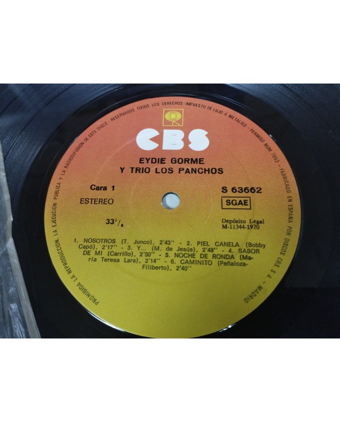 Eydie Gorme Canta Español con Los Panchos 1970 CBS 63662 - LP Vinilo 12" VG/VG