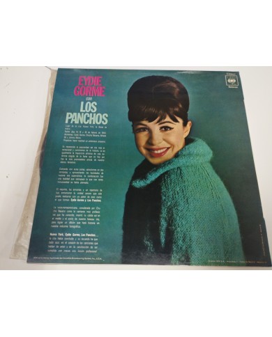 Eydie Gorme Canta Español con Los Panchos 1970 CBS 63662 - LP Vinilo 12" VG/VG