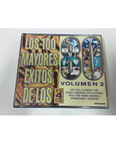 Los 100 Mayores Exitos de los 80 Volumen 2 Soft Cell INXS Fat Box - 4 x CD Am