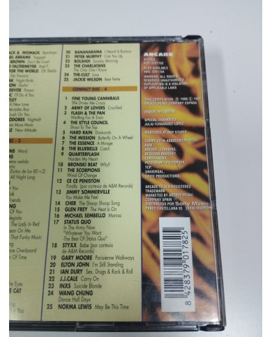 Los 100 Mayores Exitos de los 80 Volumen 2 Soft Cell INXS Fat Box - 4 x CD Am