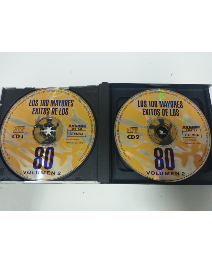 Los 100 Mayores Exitos de los 80 Volumen 2 Soft Cell INXS Fat Box - 4 x CD Am