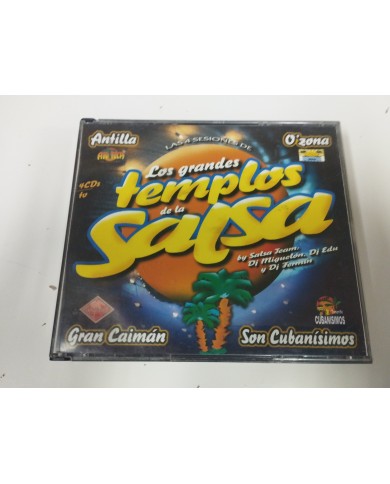 Los grandes Templos de la Salsa DJ Jeam Miguelon Edu 2000 Fat Box - 4 x CD Am