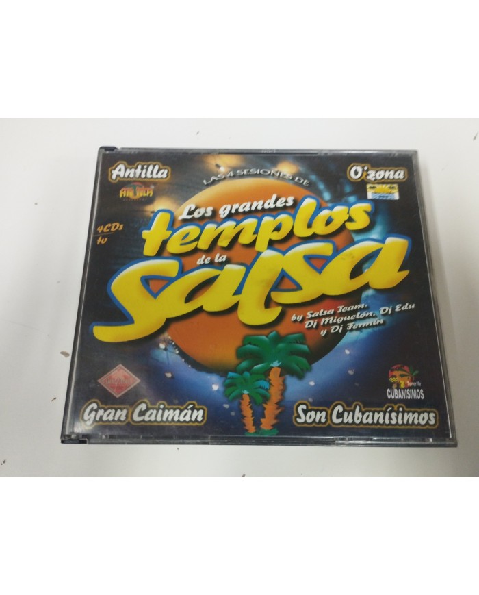 Los grandes Templos de la Salsa DJ Jeam Miguelon Edu 2000 Fat Box - 4 x CD Am