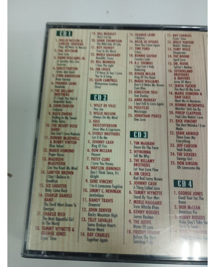 Las 100 Mejores Canciones del Country Kenny rogers Cash 1996 Fat Box - 4 x CD Am