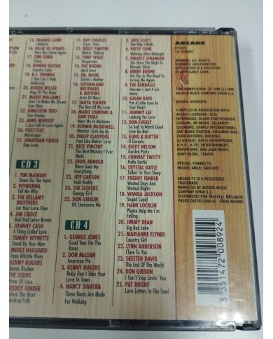 Las 100 Mejores Canciones del Country Kenny rogers Cash 1996 Fat Box - 4 x CD Am