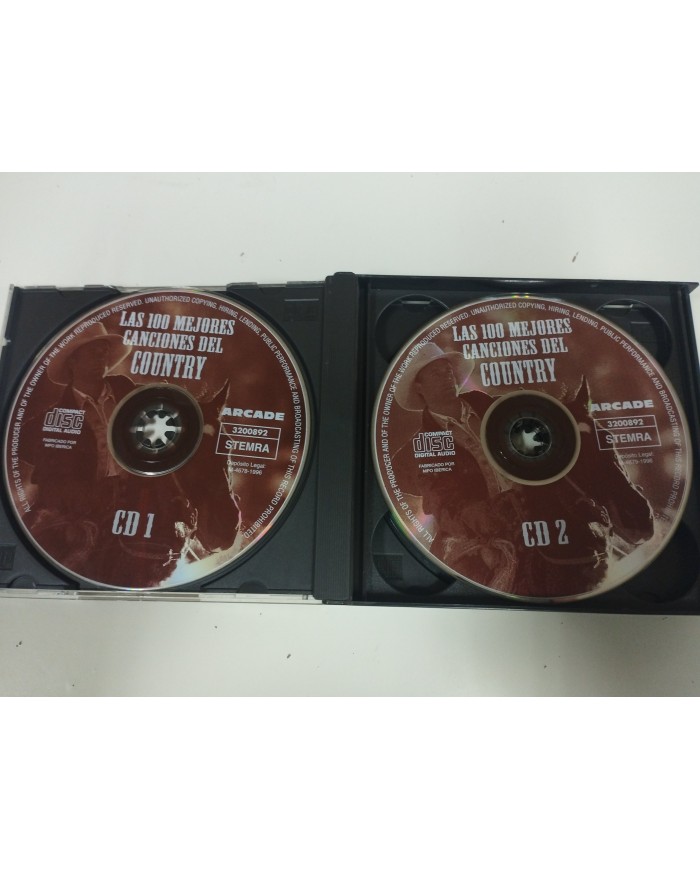 Las 100 Mejores Canciones del Country Kenny rogers Cash 1996 Fat Box - 4 x CD Am