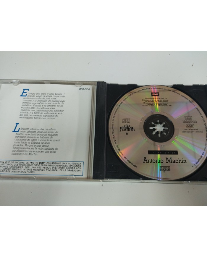 ANTONIO MACHIN LO MEJOR DE EXITOS 1990 CD EMI EDICIONES DEL PRADO
