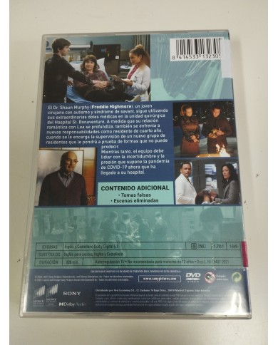 The Good Doctor Cuarta Temporada Completa - 5 x DVD Region 2 Español Ingles Am The Good Doctor Cuarta Temporada Completa - 5 x DVD Region 2 Español Ingles Am