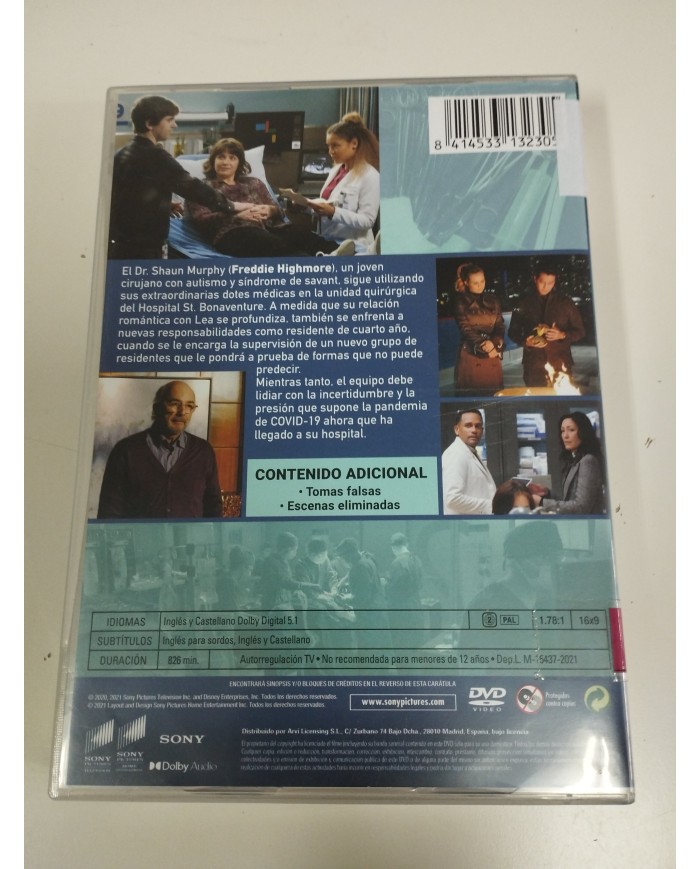 The Good Doctor Cuarta Temporada Completa - 5 x DVD Region 2 Español Ingles Am