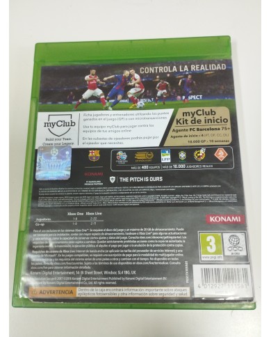 PES 2017 Pro Evolution Soccer Konami - Juego Xbox One Edicion España PAL Am PES 2017 Pro Evolution Soccer Konami - Juego Xbox One Edicion España PAL Am