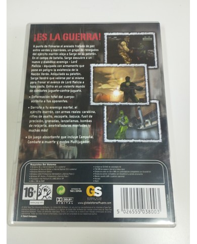 Army Men Sarge´s War Global Star 2004 - Juego para PC CD-Rom  Edicion España Army Men Sarge´s War Global Star 2004 - Juego para PC CD-Rom  Edicion España