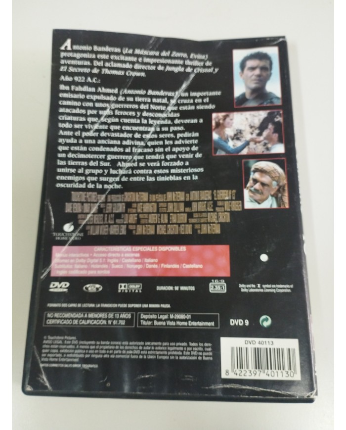 El Guerrero N 13 Antonio Banderas John McTiernan - DVD Español Ingles Am