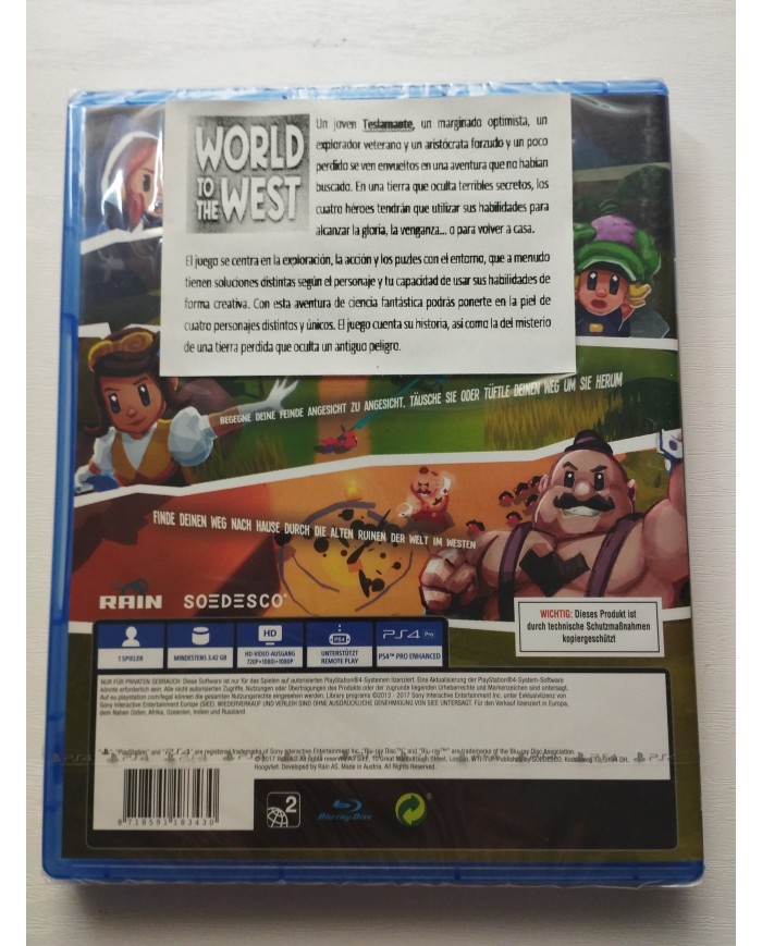 World To The West Soedesco - Juego PS4 Edic Austria PAL Nuevo