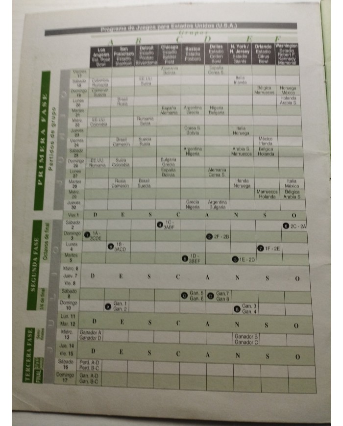 Campeonato Mundial de Futbol USA 94 Maradona  - Album de Cromos Completo