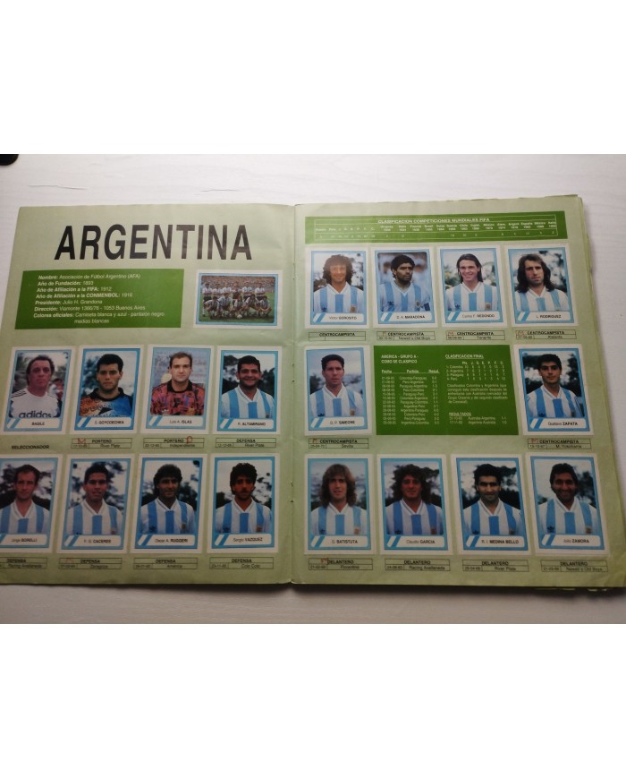Campeonato Mundial de Futbol USA 94 Maradona  - Album de Cromos Completo
