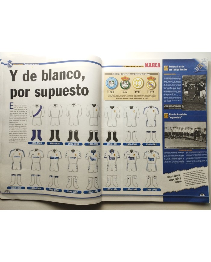 Real Madrid Corazon Blanco Fotos Para la Historia Marca 95 Años Revista Español