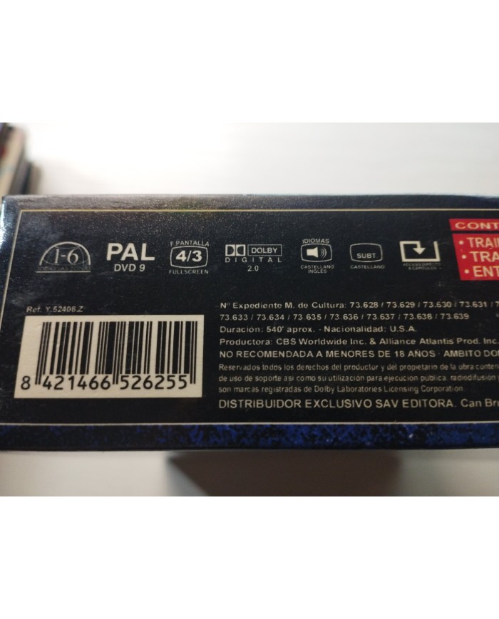 CSI Las Vegas Primera Temporada Episodios 1.1-1.12 - 3 x DVD Español Ingles Am